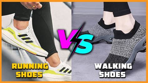 sneakers vs walking shoes.